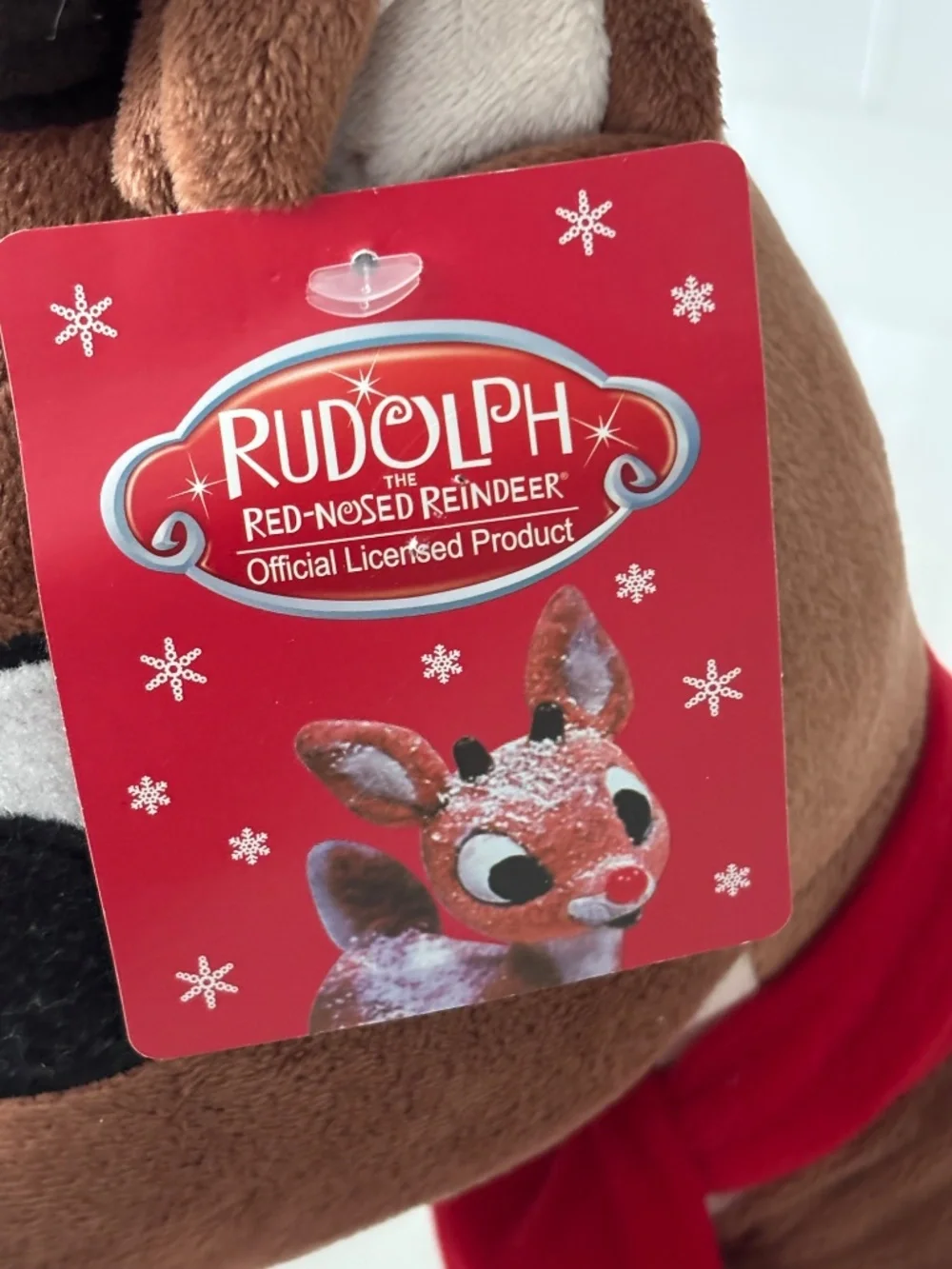 NWT Rudolph the Red Nosed Reindeer Plush Greeter Toy Dan Dee LARGE Christmas NEW